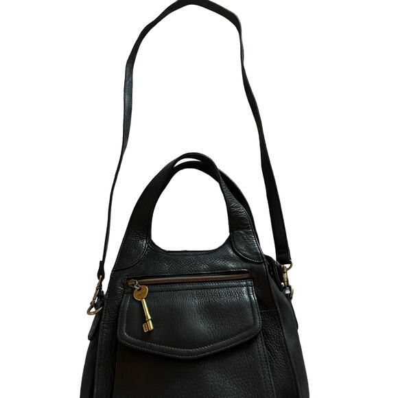 Fossil | Vintage Leather Black Shoulder Bag - Picture 3 of 7